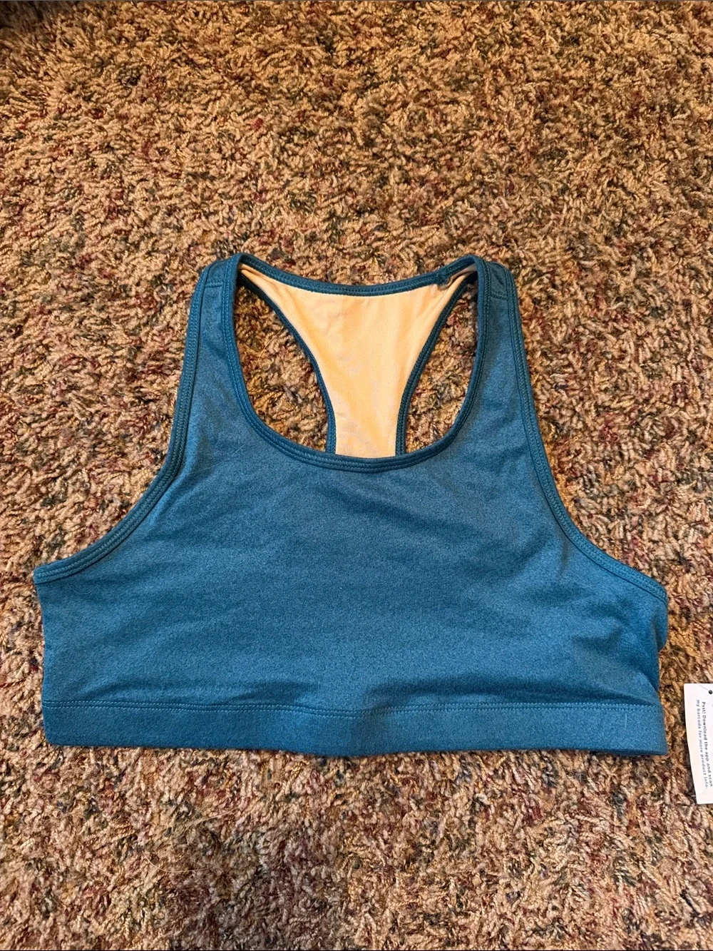 Old Navy Teal Racerback Kids Sports Bra with Lining XL